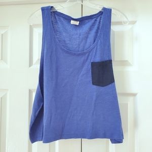 PINK Victoria's secret oversized blue tank top